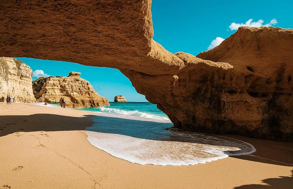 Praia natural do Algarve